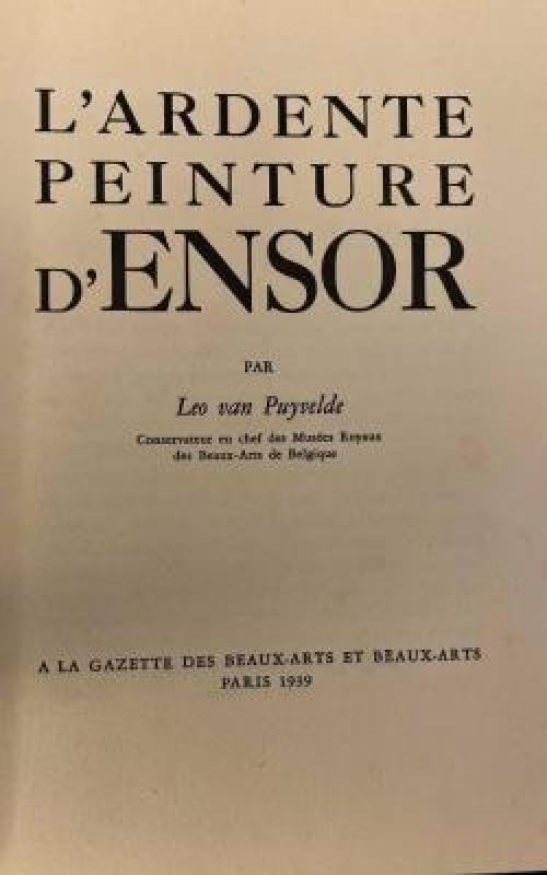 L'ARDENTE PEINTURE D'ENSOR